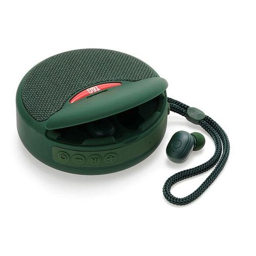 T&G TG808 2 In 1 Mini Bluetooth Speaker Headphones(Green)