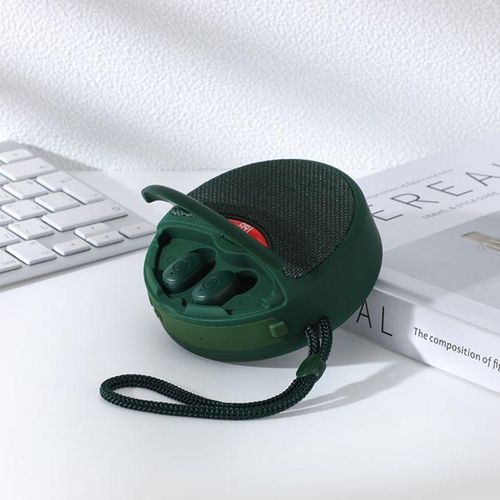 T&G TG808 2 In 1 Mini Bluetooth Speaker Headphones(Green)