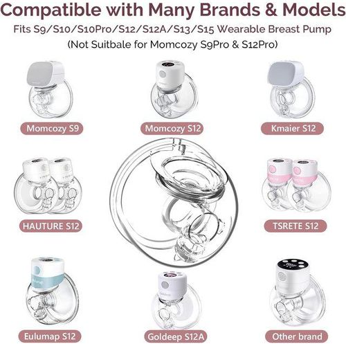 Wearable Breast Pump Milk Collector Cup Accessories, Breast Pump Milk Collector Compatible with S9/S10/S12 Breast Pump