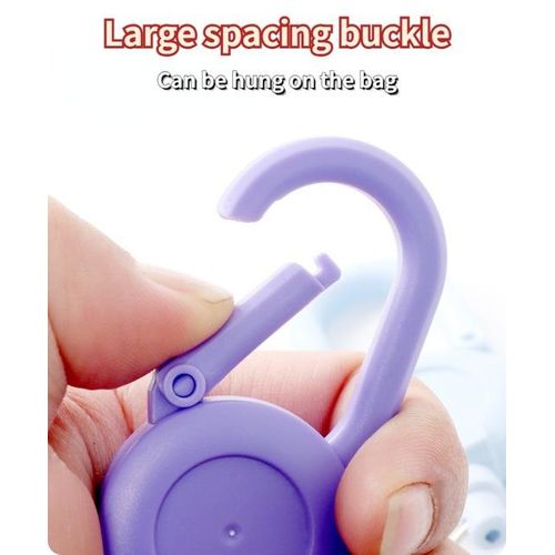 Cute Retractable Key Holder Anti-theft Metal Easy-to-pull Buckle Rope Elastic Keychain Sporty Retractable Key Ring Girl Gift-Green
