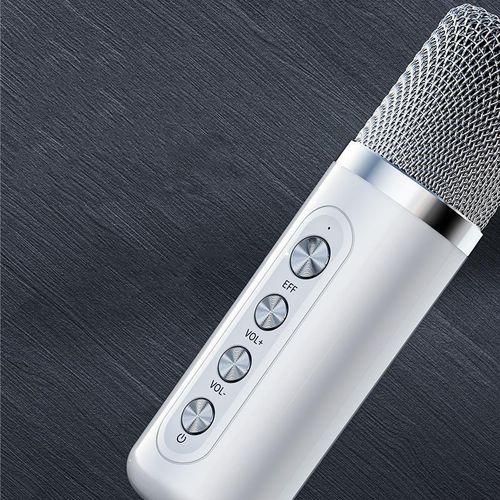 Bluetooth Speaker, Home Karaoke, Equipped With Two Microphones, Comes With A Sound Card Function, A Variety Of Karaoke Sound Effects, Five Kinds Of Voice Mode, White