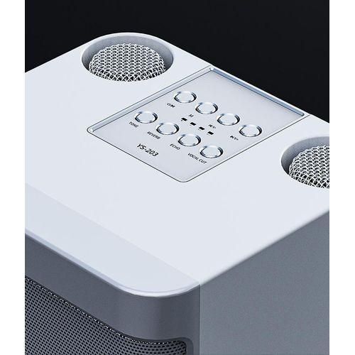 Bluetooth Speaker, Home Karaoke, Equipped With Two Microphones, Comes With A Sound Card Function, A Variety Of Karaoke Sound Effects, Five Kinds Of Voice Mode, White