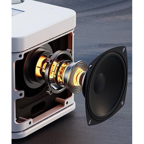 Bluetooth Speaker, Home Karaoke, Equipped With Two Microphones, Comes With A Sound Card Function, A Variety Of Karaoke Sound Effects, Five Kinds Of Voice Mode, White