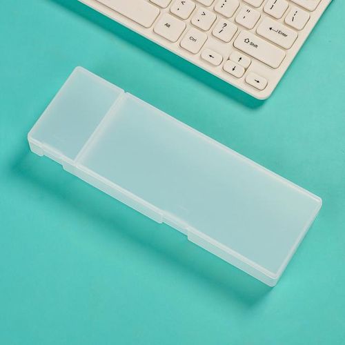 Jianwu 1 Pcs Pp Pencil Cases Kawaii Large Capacity Eraser Pencil Storage Box Desk Stationery Organizer School Supplies