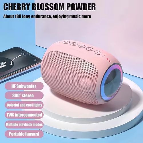 A66 Portable Wireless Bluetooth Speaker, Supports TF Card FM Radio AUX Playback Music - Black