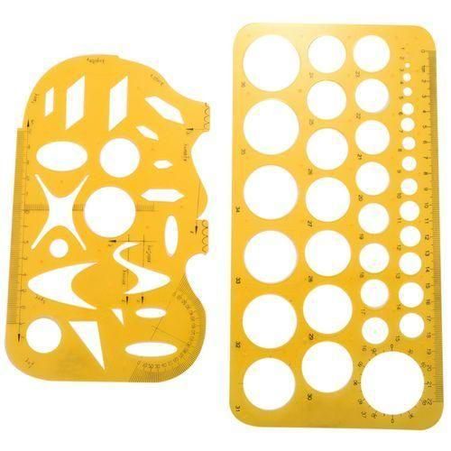 9 Pcs Architecture Drawing Templates Technical Drafting Stencils Tool French Curve Ruler for Artistic Studio Office
