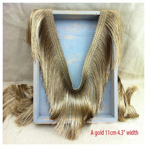 Tassel Lace Trim 3 Gold Black Silver Pink Fringe Ribbon Tapes Clothing Latin Dance Skirt Dress Sewing Material Ml504
