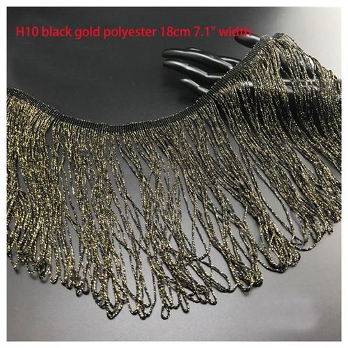 Tassel Lace Trim 3 Gold Black Silver Pink Fringe Ribbon Tapes Clothing Latin Dance Skirt Dress Sewing Material Ml504
