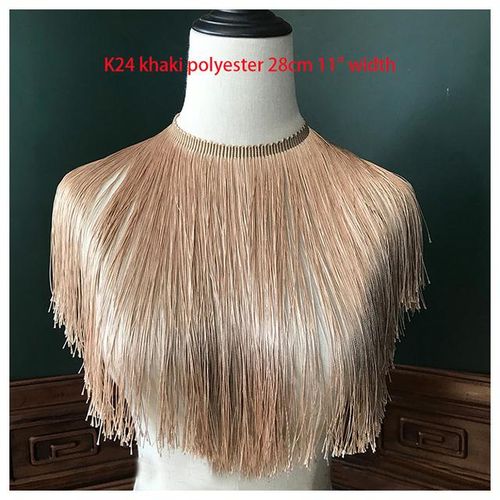 Tassel Lace Trim 3 Gold Black Silver Pink Fringe Ribbon Tapes Clothing Latin Dance Skirt Dress Sewing Material Ml504