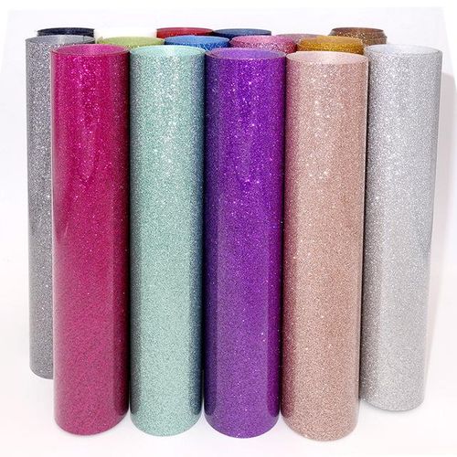 3m/5m/10m Roll Glitter Heat Transfer Vinyl On T-Shirt Diy Craft Shirt High Elastic Decor Film Easy To Cut