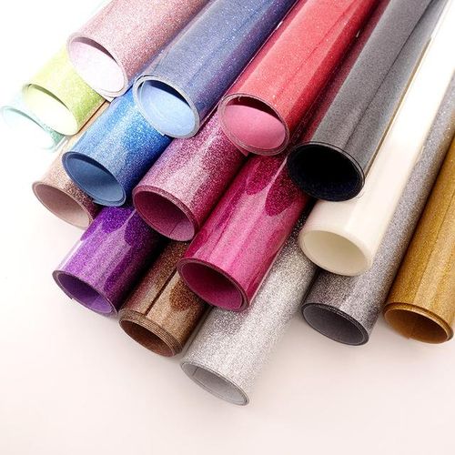 3m/5m/10m Roll Glitter Heat Transfer Vinyl On T-Shirt Diy Craft Shirt High Elastic Decor Film Easy To Cut