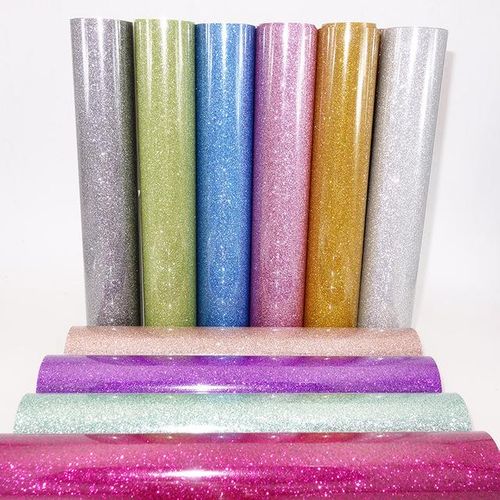 3m/5m/10m Roll Glitter Heat Transfer Vinyl On T-Shirt Diy Craft Shirt High Elastic Decor Film Easy To Cut