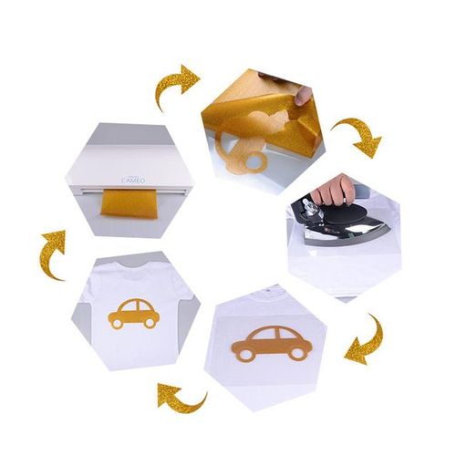 3m/5m/10m Roll Glitter Heat Transfer Vinyl On T-Shirt Diy Craft Shirt High Elastic Decor Film Easy To Cut