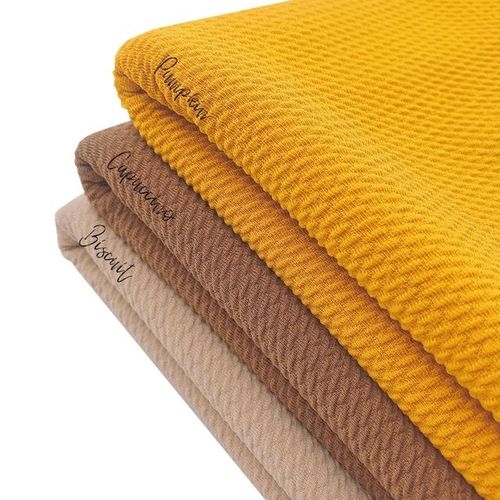 New Rainbow 50x150cm Plain Dyed 230g Textured Liverpool Bubble Fabric For Bows Crafts Sewing Diy Clothes