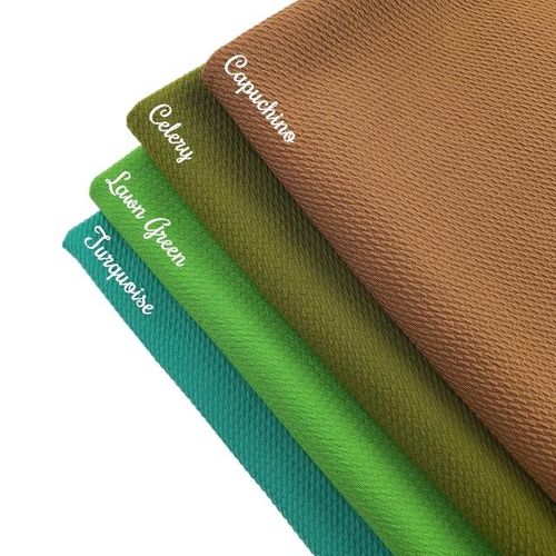 New Rainbow 50x150cm Plain Dyed 230g Textured Liverpool Bubble Fabric For Bows Crafts Sewing Diy Clothes