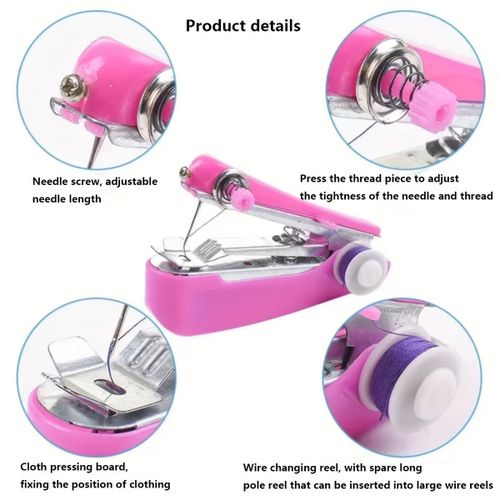 Mini Portable Manual Sewing Machine - Handheld Multifunctional Pocket Tailor Tool For Home Use - No Electricity Required