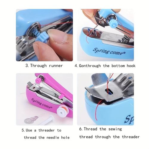 Mini Portable Manual Sewing Machine - Handheld Multifunctional Pocket Tailor Tool For Home Use - No Electricity Required