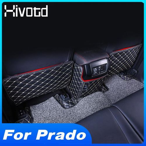 Seat Back Anti-Kick Mat Cover Anti- Pad Protection Cushion Decoration Interior Accessories For Land Cruiser Prado 150 2020-Black_Gold
