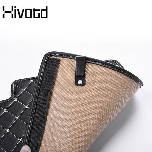 Seat Back Anti-Kick Mat Cover Anti- Pad Protection Cushion Decoration Interior Accessories For Land Cruiser Prado 150 2020-Black_Gold