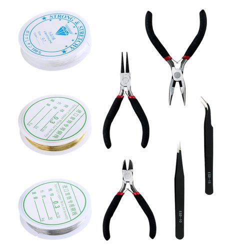 Jewelry Making Tools Kit Beading Repair Supplies For DIY 8 Pieces