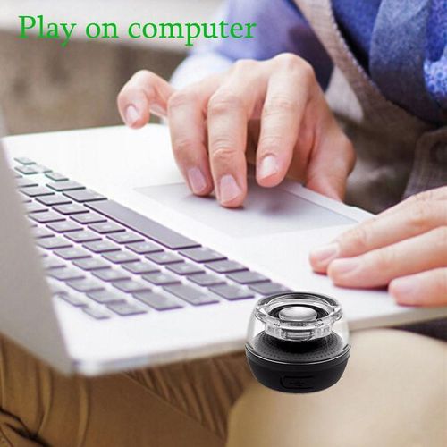Powstro 3.5mm Mini Portable Speaker Rechargeable Loudspeaker Powerful Clear Bass Plug And Play For Iphone Ipad Samsung Lap Pc
