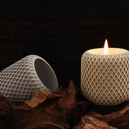 Candle Jar Silicone Molds Diy Cement Storage Jar Diy Candle Cup Pottery Mould Concrete Resin Art Making Supplies Decor