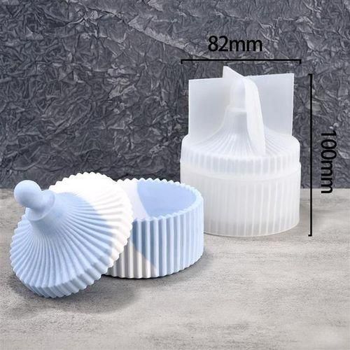 Gypsum Ornaments Jars Bottles Silicone Molds Diy Cement Storage Jar Pottery Mould Concrete Art Making Supplies Decor