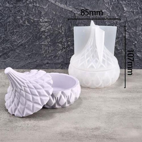 Gypsum Ornaments Jars Bottles Silicone Molds Diy Cement Storage Jar Pottery Mould Concrete Art Making Supplies Decor