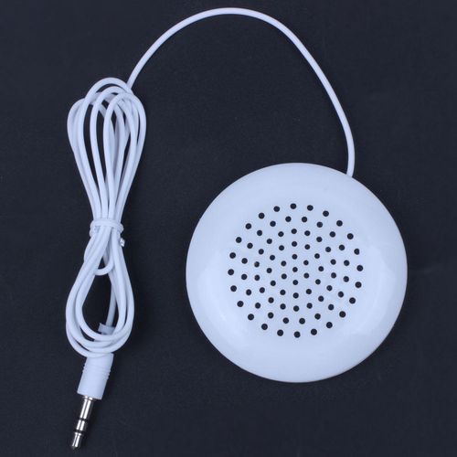 good 3.5mm Portable Mini Speaker Pad for MP3 MP4 CD Phone Whi