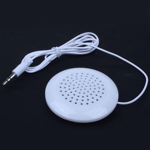 good 3.5mm Portable Mini Speaker Pad for MP3 MP4 CD Phone Whi