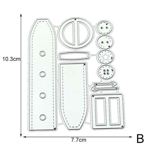 Belt Shoe Pocket Diy Metal Cutting Dies Scrapbook Cards Supplies Mold Punching Making Embossing Dies Dies Handic J1x4