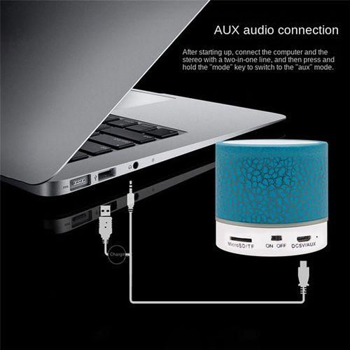 Portable Car Audio Outdoor Mini Audio Colorful Crack LED Wir