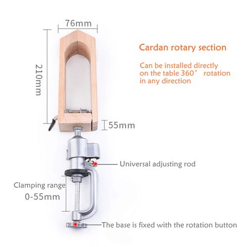 Wooden Leather Stitching Holder 360 Degrees Ordinary