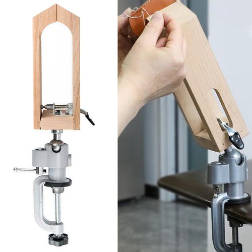 Wooden Leather Stitching Holder 360 Degrees Ordinary