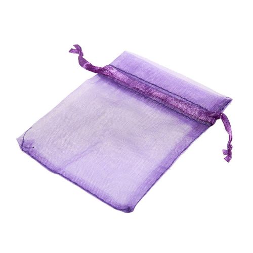 10 Pack Beautiful Dark Organza Gift and Favour Bags 7Cm x 9C