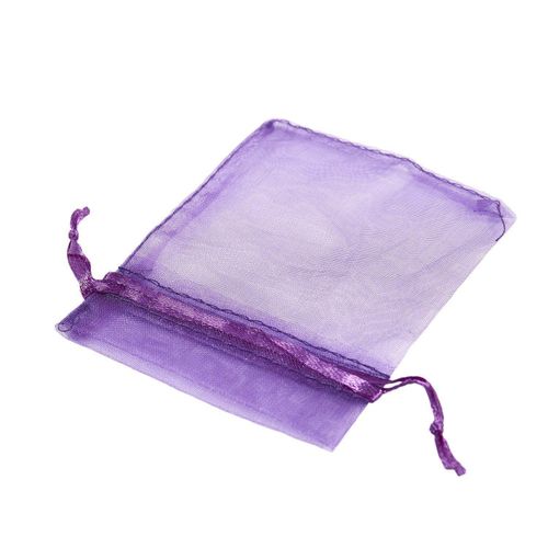 10 Pack Beautiful Dark Organza Gift and Favour Bags 7Cm x 9C
