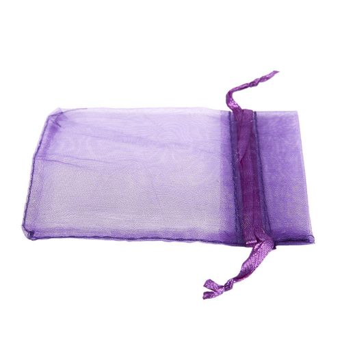 10 Pack Beautiful Dark Organza Gift and Favour Bags 7Cm x 9C