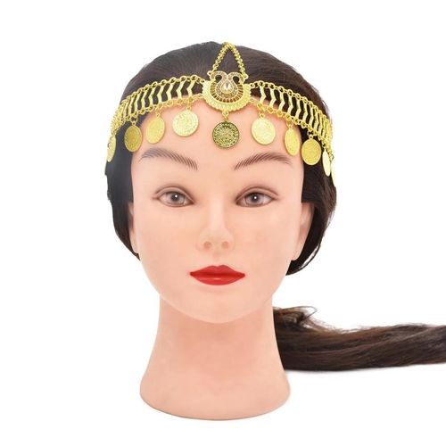 Boho India Ethnic Tribal Hair Accessories Heart Crystal Flower Chains Gypsy Afghan Turkish Tiara Bride Wedding Jewelry
