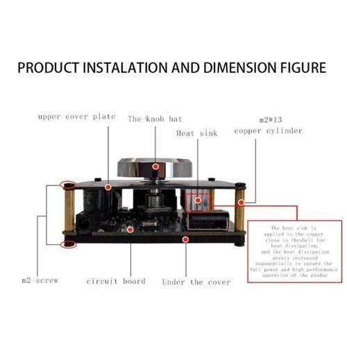 AP100L 100W100W Bluetooth 5.0 Stereo Amplifier Board AUX USB Sound Card Digital Power Amp Amplificador DC 12V 24V