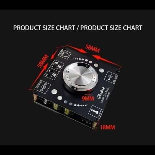 AP100L 100W100W Bluetooth 5.0 Stereo Amplifier Board AUX USB Sound Card Digital Power Amp Amplificador DC 12V 24V