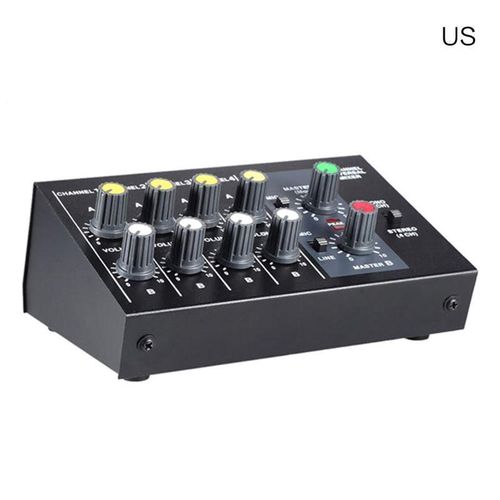 /EU Plug 8 Channel Sound Digital Mixer Portable Mixing Console Quiet Suitable for Separated Volume Control