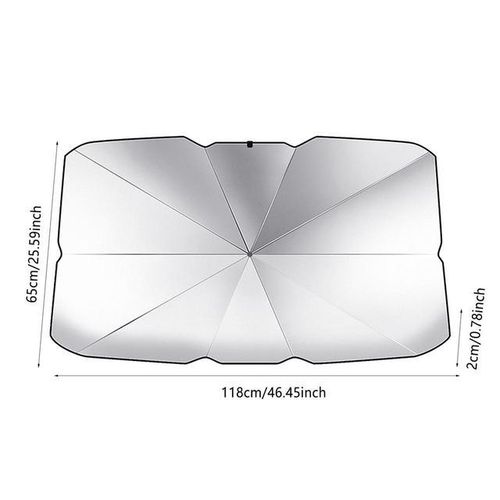 Foldable car sunshade retractable sunscreen heat insulation front windshield ambarella style Window Cover Shield accessories-S_Red