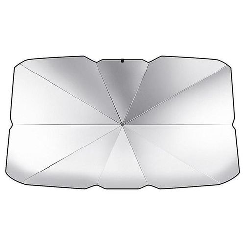 Foldable car sunshade retractable sunscreen heat insulation front windshield ambarella style Window Cover Shield accessories-S_Red
