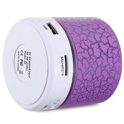 A9 Wireless Bluetooth Speaker Portable LED Mini Hands Free TF USB Subwoofer Music Sound Player For Car Phone Iphone PCPink HTS