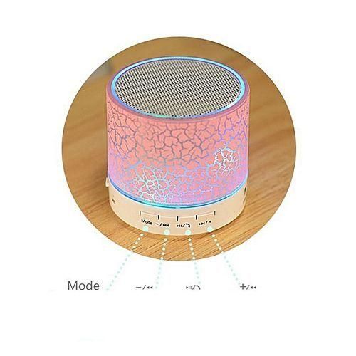 A9 Wireless Bluetooth Speaker Portable LED Mini Hands Free TF USB Subwoofer Music Sound Player For Car Phone Iphone PCPink HTS