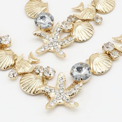 Creative 1pcs Starfish Metal Clothing Link Accessories Shoe Chain Flip-Flops Sandals Diy Decoration