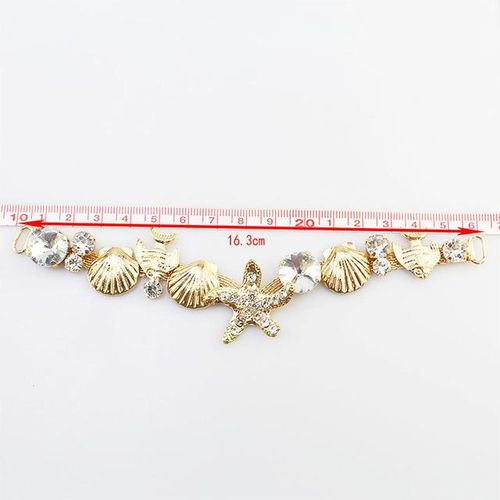 Creative 1pcs Starfish Metal Clothing Link Accessories Shoe Chain Flip-Flops Sandals Diy Decoration