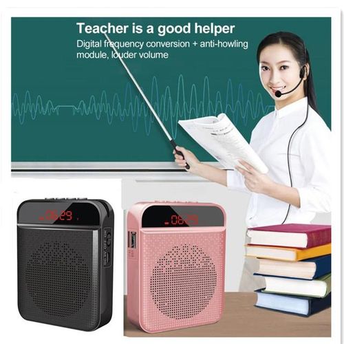 Mini Voice Amplifier Portable Rechargeable Bluetooth Speaker With Microphone 5w 3000mah Pa System For Teacher Tour Guide