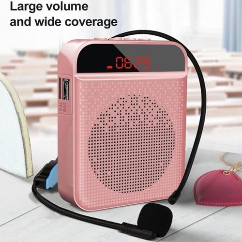 Mini Voice Amplifier Portable Rechargeable Bluetooth Speaker With Microphone 5w 3000mah Pa System For Teacher Tour Guide