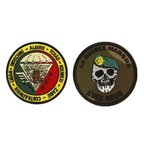 Foreign Legion Embroidery Patches 2nd Parachute Regiment Walk With Devil Badge Honneur Warrior Diy Decor